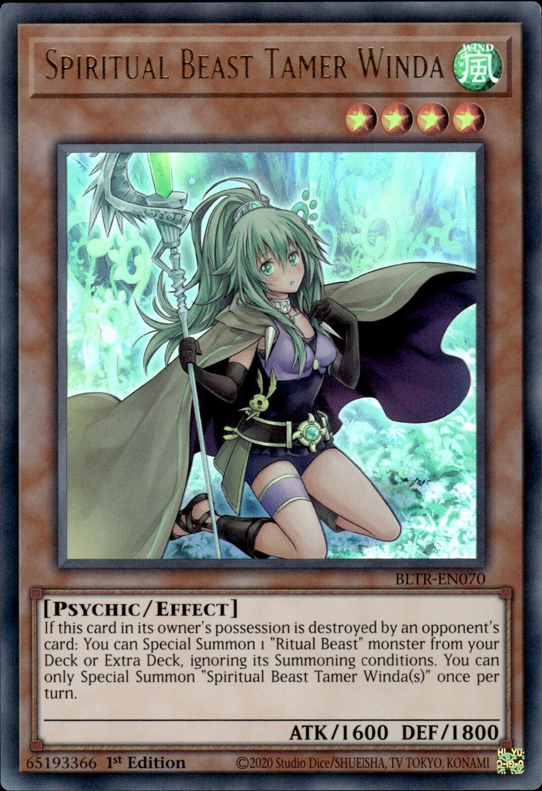 Spiritual Beast Tamer Winda [BLTR-EN070] Ultra Rare | GnG Games