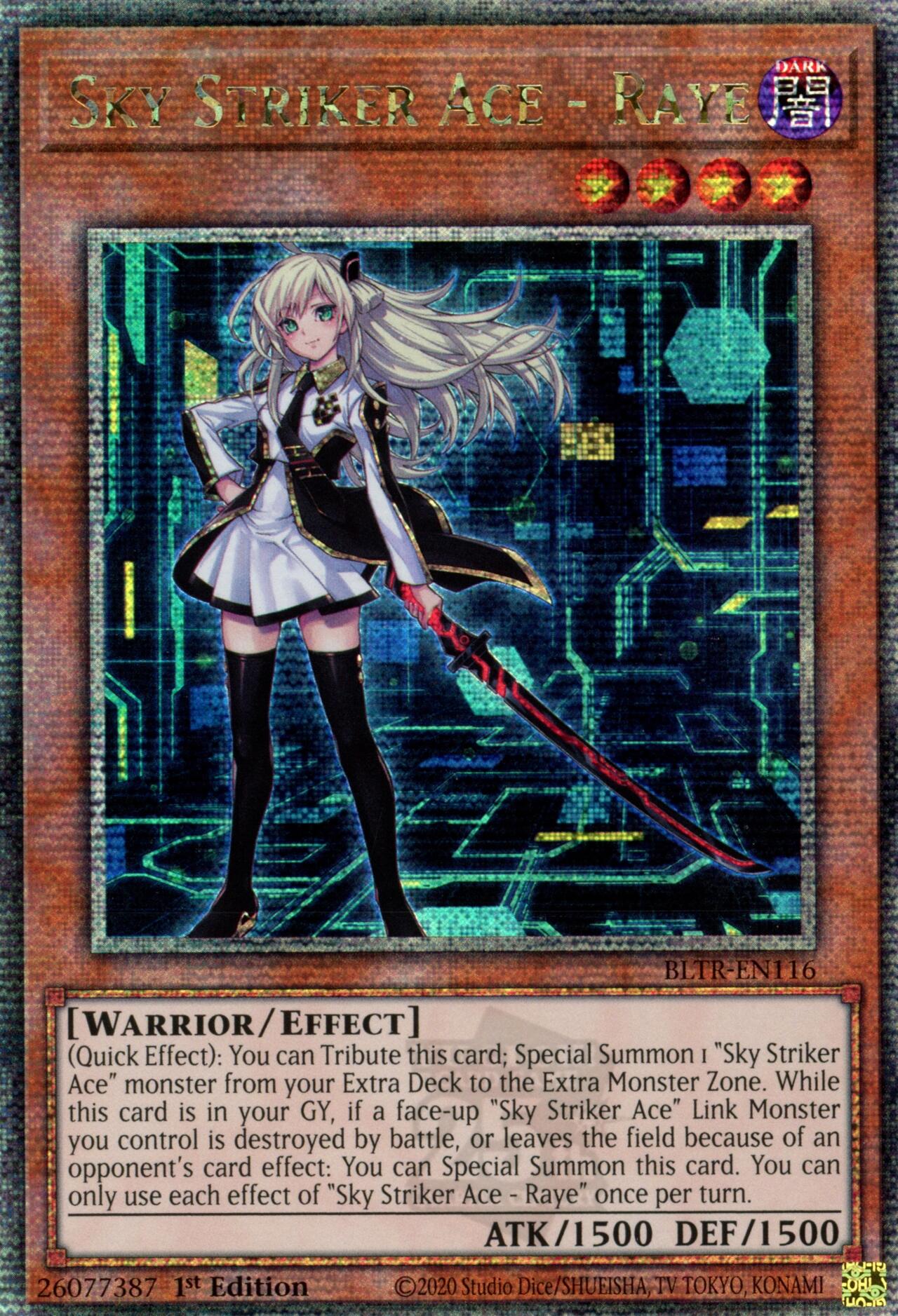 Sky Striker Ace - Raye (Quarter Century Secret Rare) [BLTR-EN116] Quarter Century Secret Rare | GnG Games