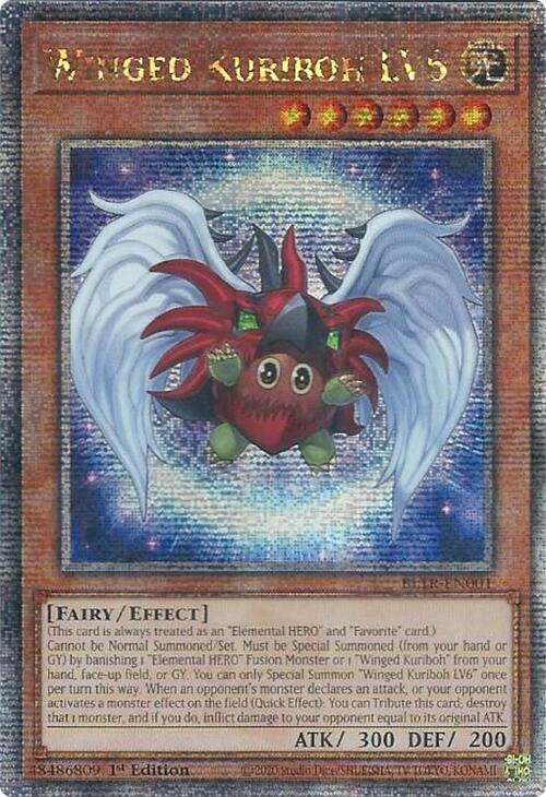 Winged Kuriboh LV6 (Quarter Century Secret Rare) [BLTR-EN001] Quarter Century Secret Rare | GnG Games