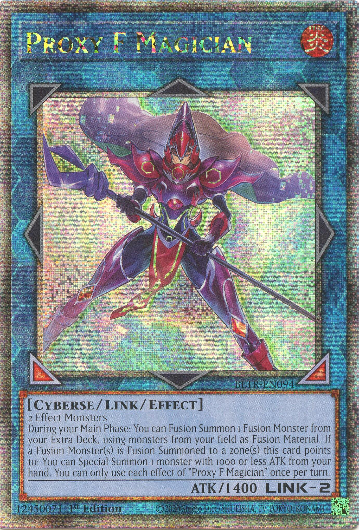 Proxy F Magician (Quarter Century Secret Rare) [BLTR-EN094] Quarter Century Secret Rare | GnG Games