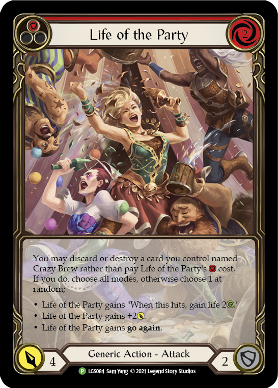 Life of the Party (Red) [LGS084] (Promo)  Rainbow Foil | GnG Games
