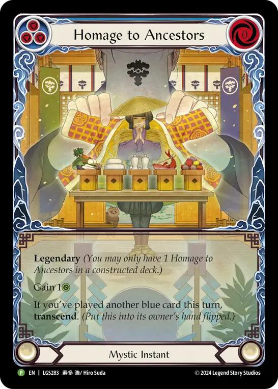 Homage to Ancestors // Inner Chi [LGS283] (Promo)  Rainbow Foil | GnG Games