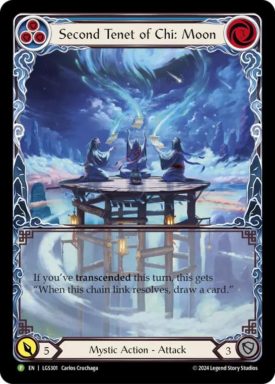 Second Tenet of Chi: Moon [LGS301] (Promo)  Rainbow Foil | GnG Games
