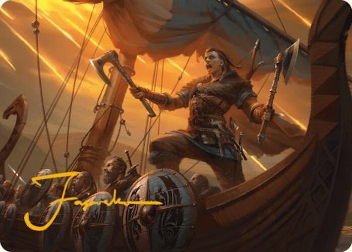 Eivor, Battle-Ready Art Card (Gold-Stamped Signature) [Assassin's Creed Art Series] | GnG Games