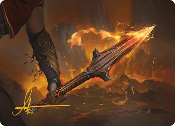 The Spear of Leonidas Art Card (Gold-Stamped Signature) [Assassin's Creed Art Series] | GnG Games