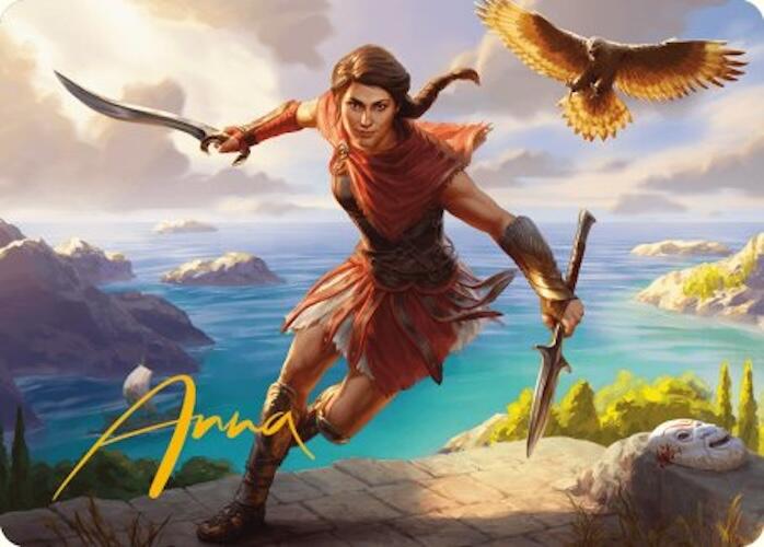 Kassandra, Eagle Bearer Art Card (Gold-Stamped Signature) [Assassin's Creed Art Series] | GnG Games