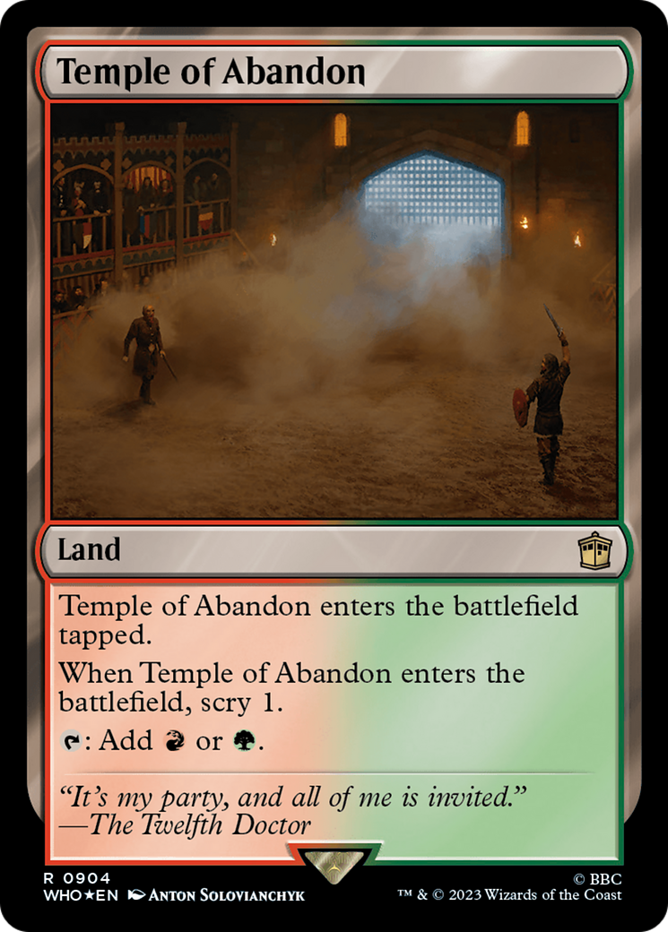 Temple of Abandon (Surge Foil) [Doctor Who] | GnG Games