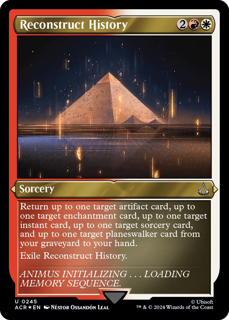 Reconstruct History (Foil Etched) [Assassin's Creed] | GnG Games