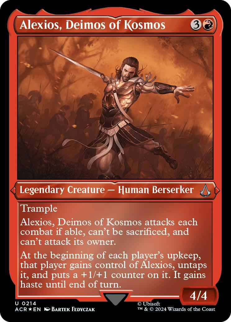 Alexios, Deimos of Kosmos (Foil Etched) [Assassin's Creed] | GnG Games