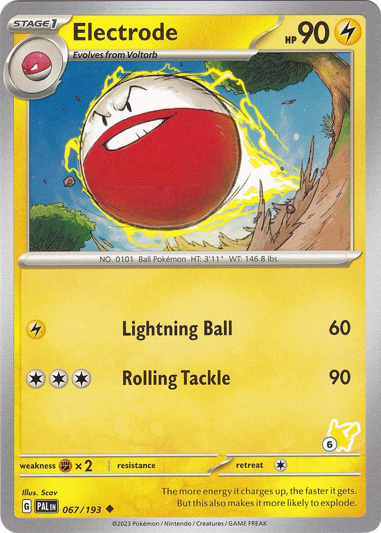 Electrode (067/193) (Pikachu Stamp #6) [Battle Academy 2024] | GnG Games