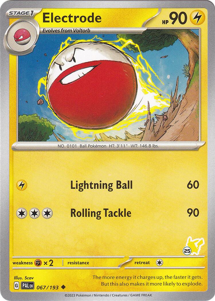 Electrode (067/193) (Pikachu Stamp #25) [Battle Academy 2024] | GnG Games