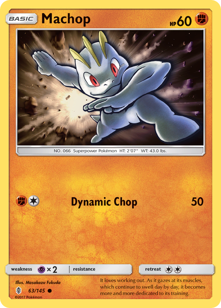 Machop (63/145) [Sun & Moon: Guardians Rising] | GnG Games