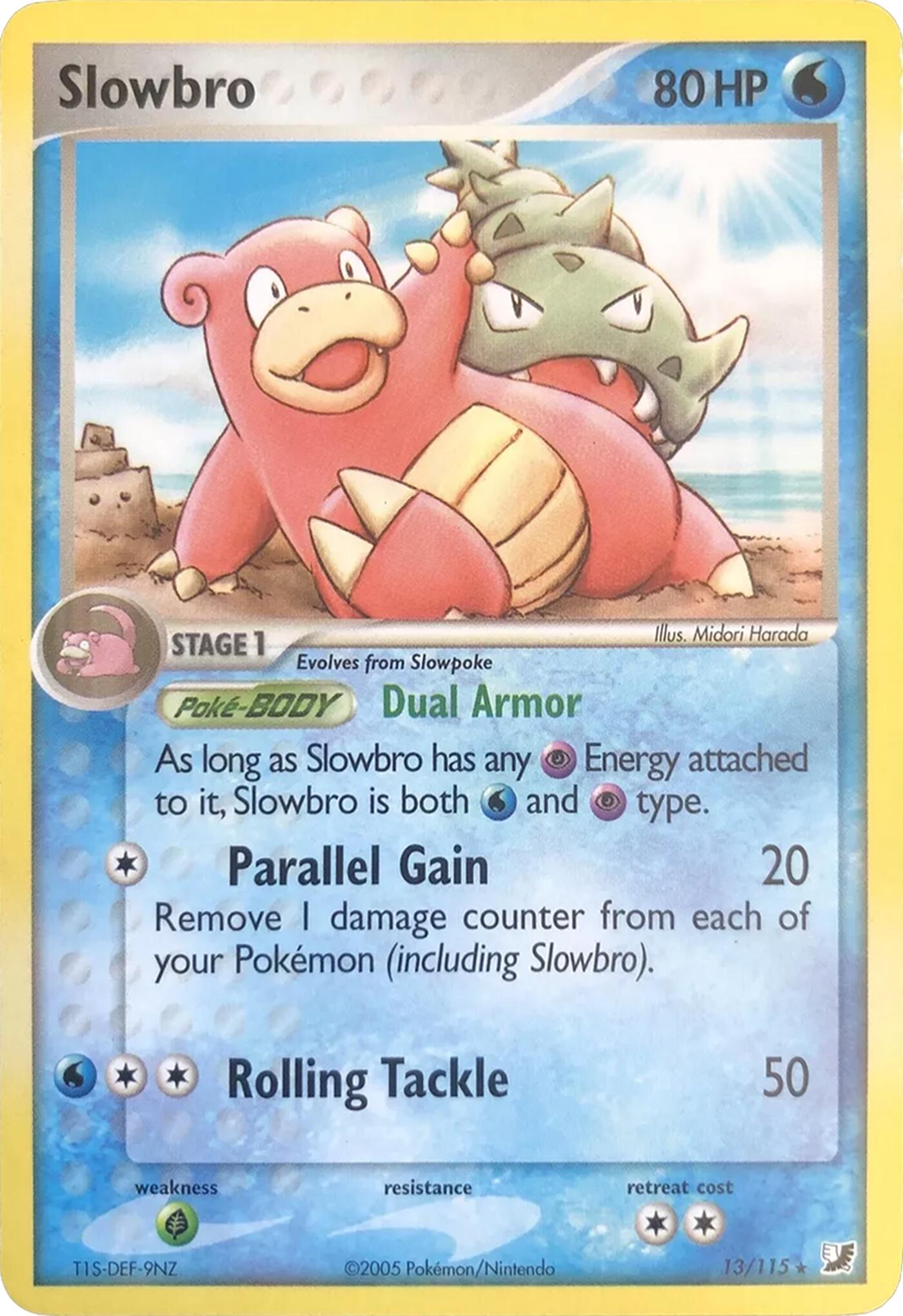 Slowbro (13/115) (Theme Deck Exclusives) [EX: Unseen Forces] | GnG Games