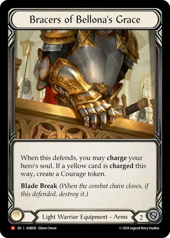 Bracers of Bellona's Grace [ASB005] (Armory Deck: Boltyn)  Rainbow Foil | GnG Games