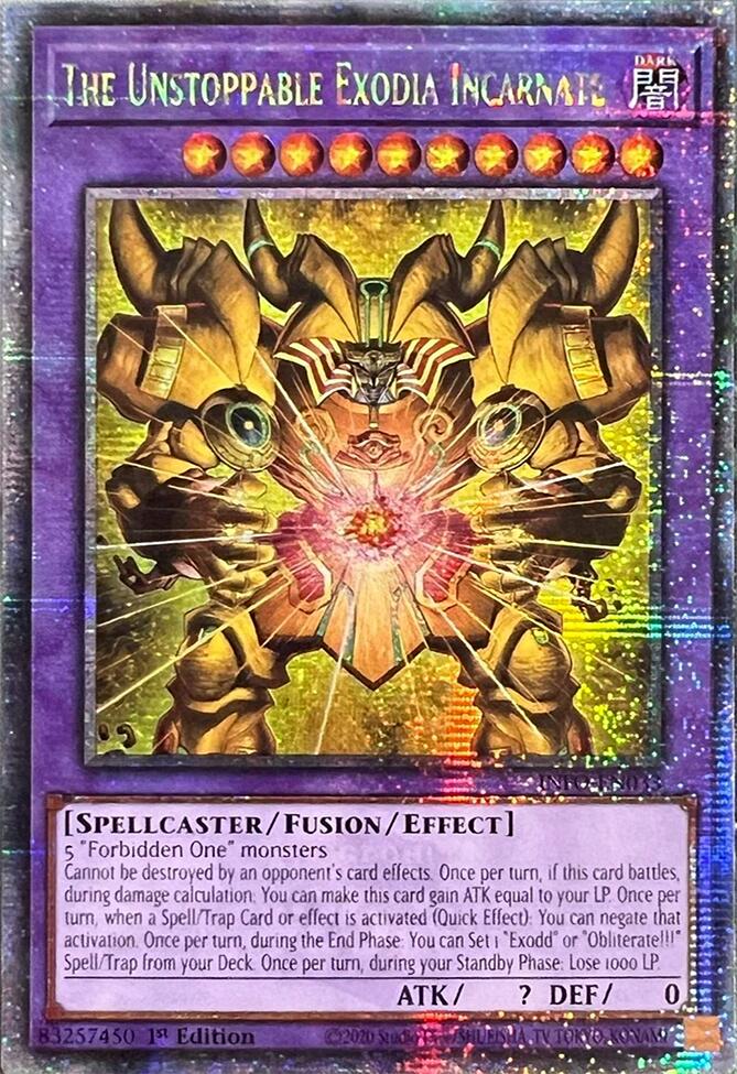 The Unstoppable Exodia Incarnate (Quarter Century Secret Rare) [INFO-EN033] Quarter Century Secret Rare | GnG Games