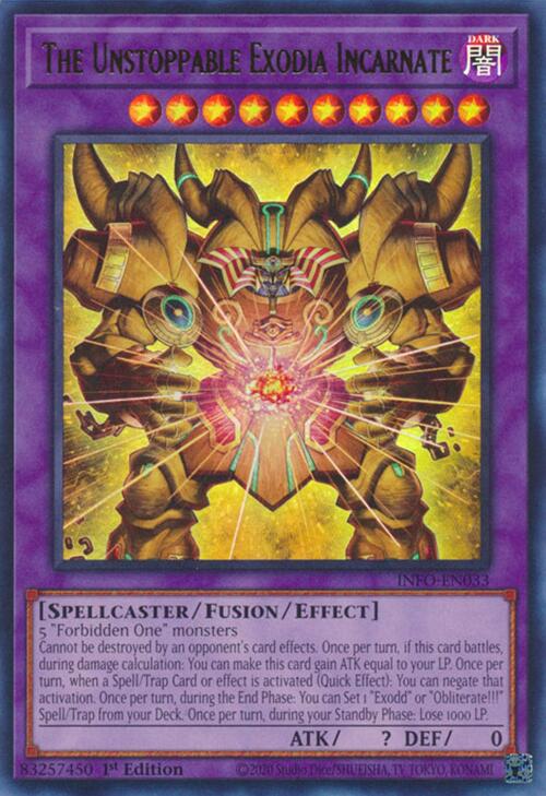 The Unstoppable Exodia Incarnate [INFO-EN033] Ultra Rare | GnG Games