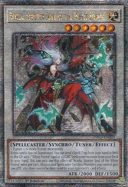 Rciela, Sinister Soul of the White Forest (Quarter Century Secret Rare) [INFO-EN039] Quarter Century Secret Rare | GnG Games