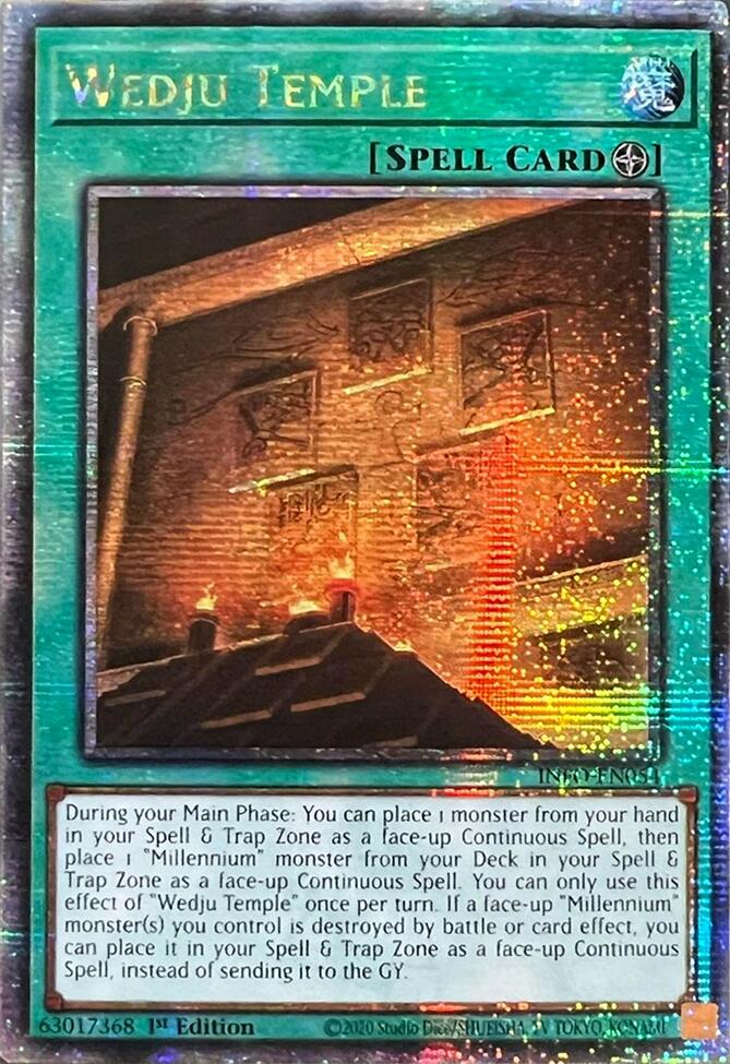 Wedju Temple (Quarter Century Secret Rare) [INFO-EN054] Quarter Century Secret Rare | GnG Games