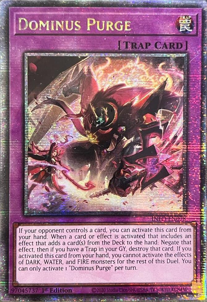 Dominus Purge (Quarter Century Secret Rare) [INFO-EN078] Quarter Century Secret Rare | GnG Games