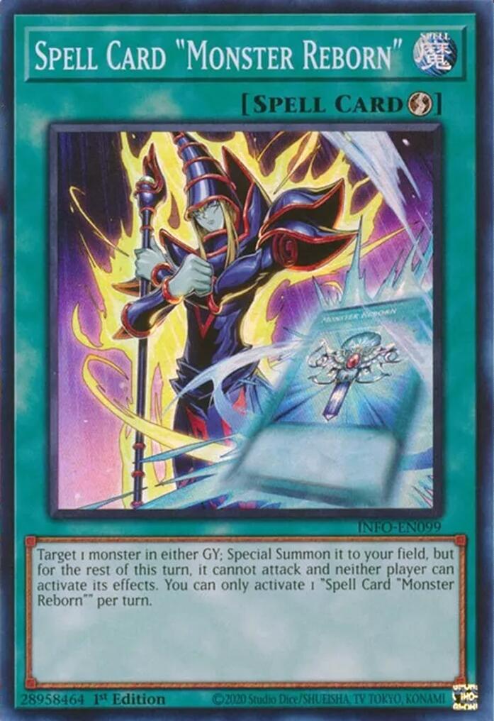 Spell Card "Monster Reborn" [INFO-EN099] Super Rare | GnG Games