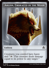 Wolf (0018) // Emblem - Arlinn, Embraces by the Moon Double-Sided Token [Innistrad Remastered Tokens] | GnG Games
