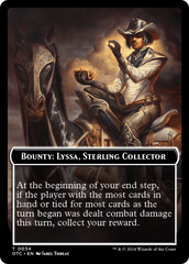 Bounty: Lyssa, Sterling Collector // Bounty Rules Double-Sided Token [Outlaws of Thunder Junction Commander Tokens] | GnG Games