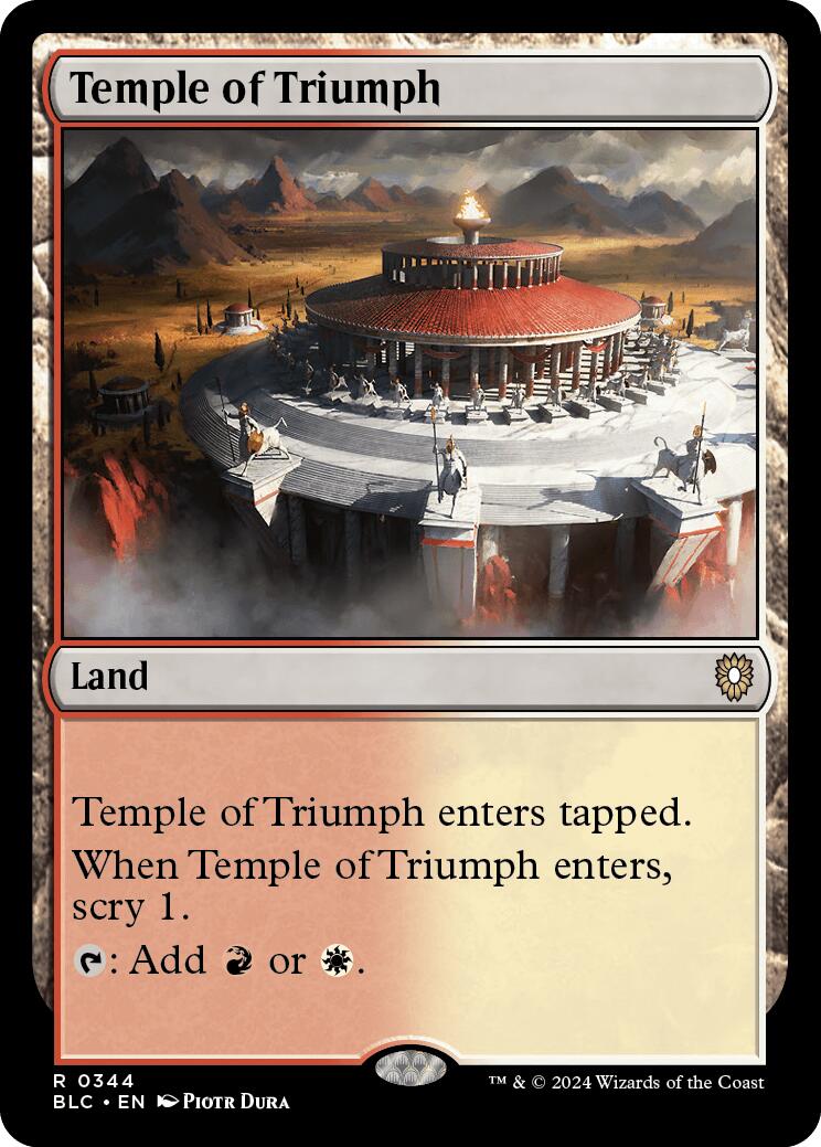 Temple of Triumph [Bloomburrow Commander] | GnG Games