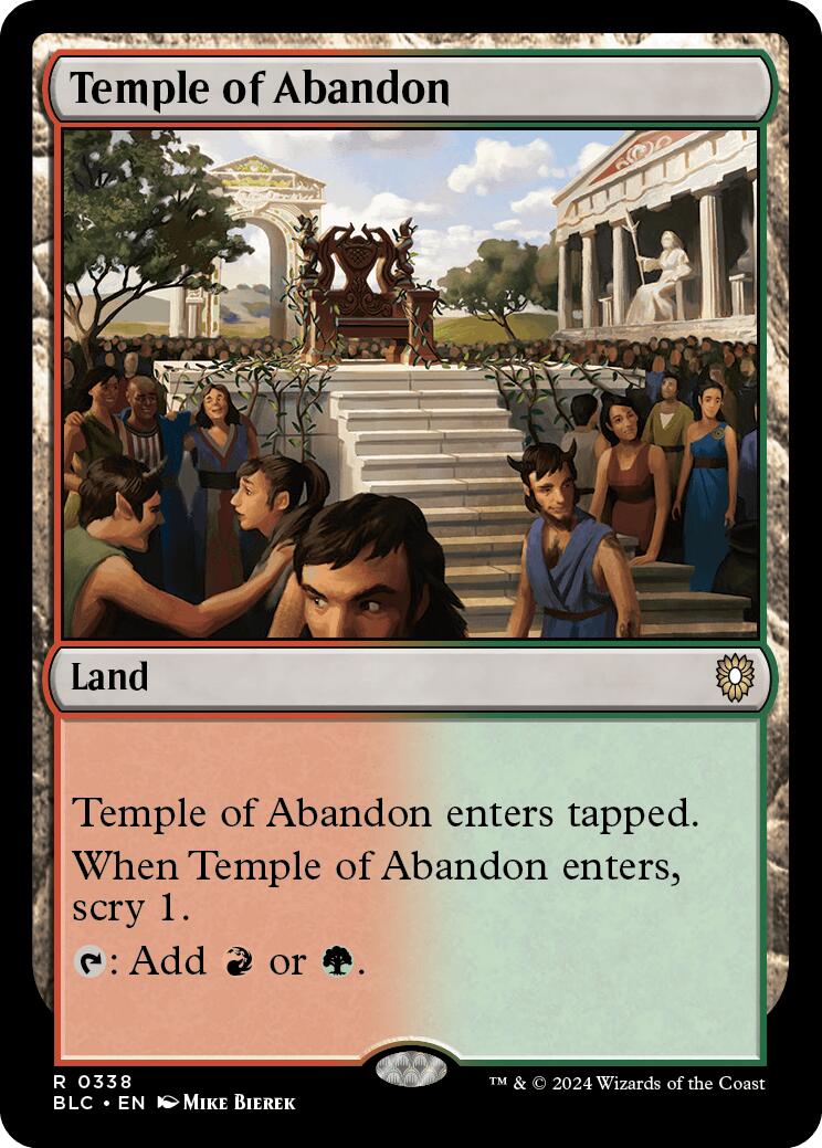 Temple of Abandon [Bloomburrow Commander] | GnG Games