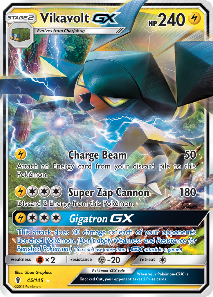 Vikavolt GX (45/145) [Sun & Moon: Guardians Rising] | GnG Games