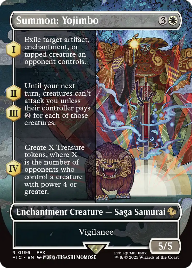 Summon: Yojimbo (Borderless) [FINAL FANTASY Commander] | GnG Games