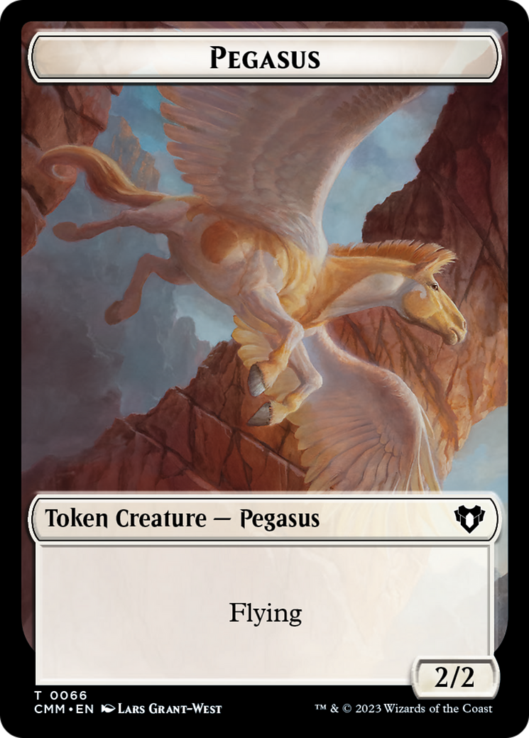 Copy (54) // Pegasus Double-Sided Token [Commander Masters Tokens] | GnG Games