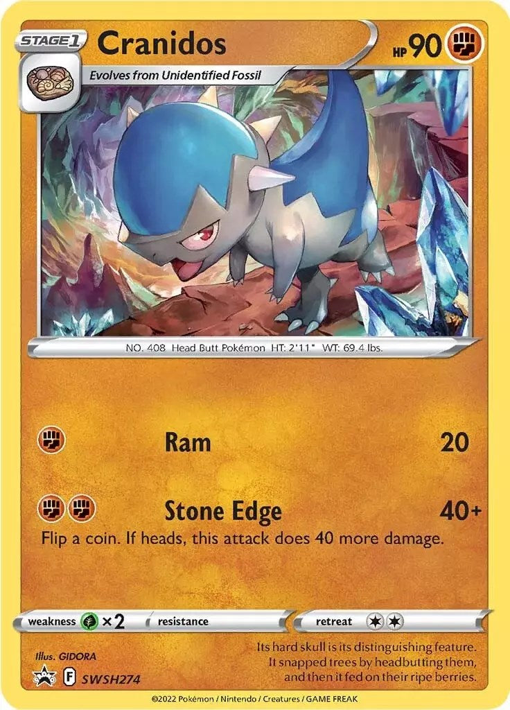 Cranidos (SWSH274) [Sword & Shield: Black Star Promos] | GnG Games