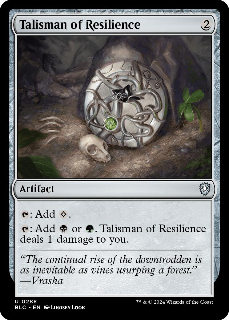 Talisman of Resilience [Bloomburrow Commander] | GnG Games