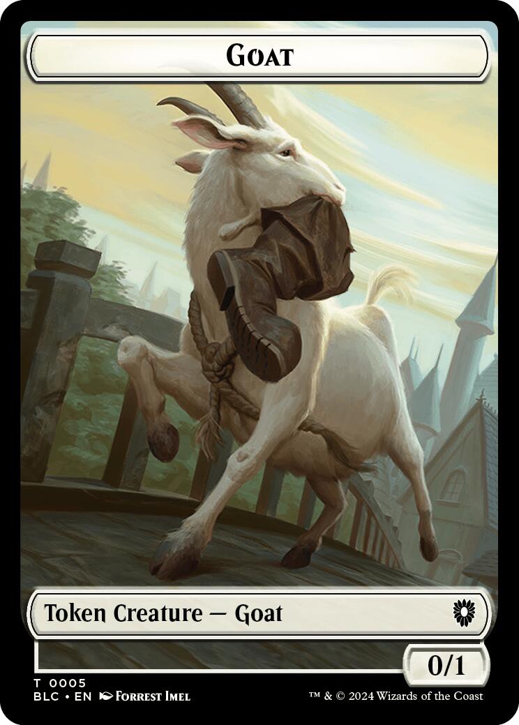 Goat // Wolf (032) Double-Sided Token [Bloomburrow Commander Tokens] | GnG Games