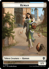 Human // Soldier Double-Sided Token [Bloomburrow Commander Tokens] | GnG Games