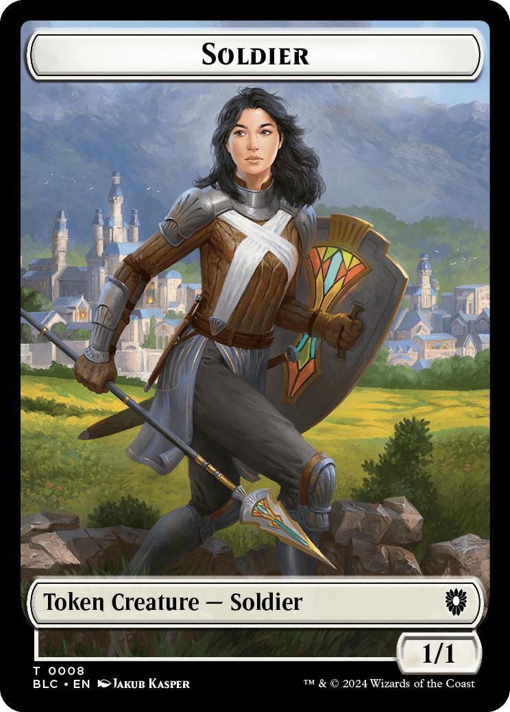 Soldier // Citizen Double-Sided Token [Bloomburrow Commander Tokens] | GnG Games