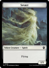 Spirit // Faerie Double-Sided Token [Bloomburrow Commander Tokens] | GnG Games