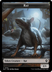 Rat // Raccoon Double-Sided Token [Bloomburrow Commander Tokens] | GnG Games