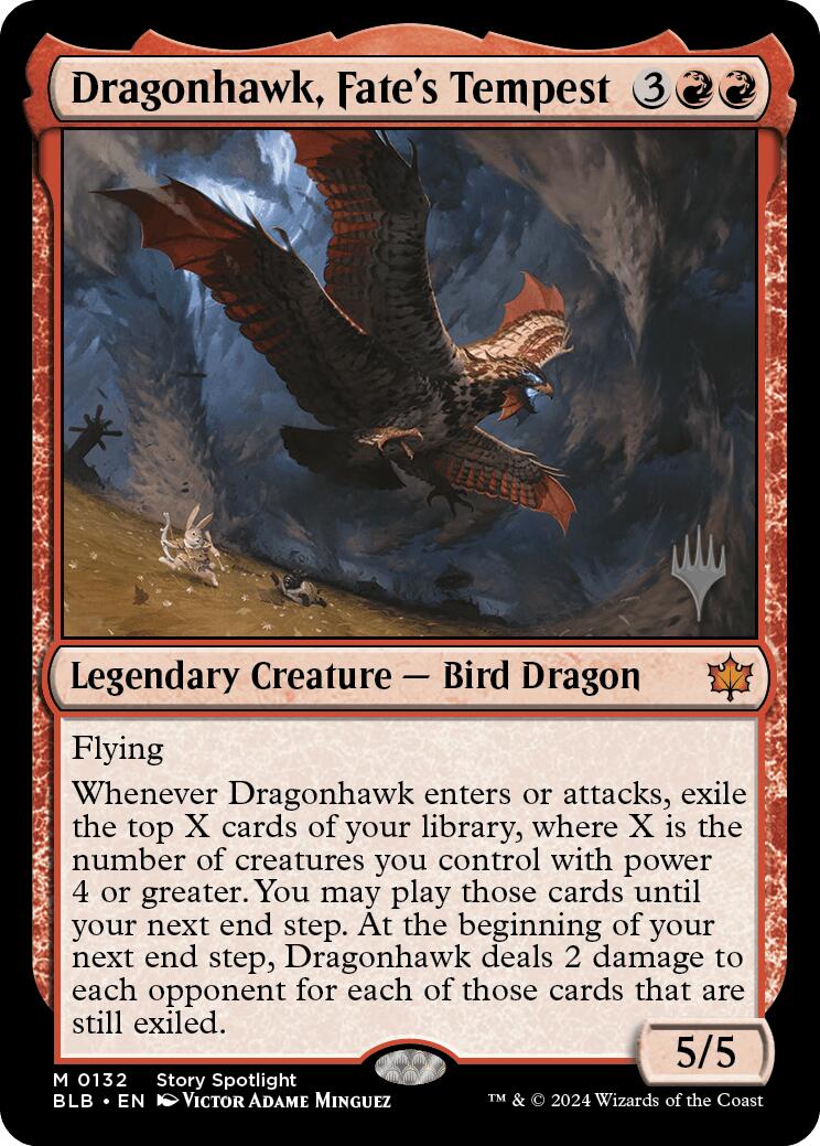 Dragonhawk, Fate's Tempest (Promo Pack) [Bloomburrow Promos] | GnG Games