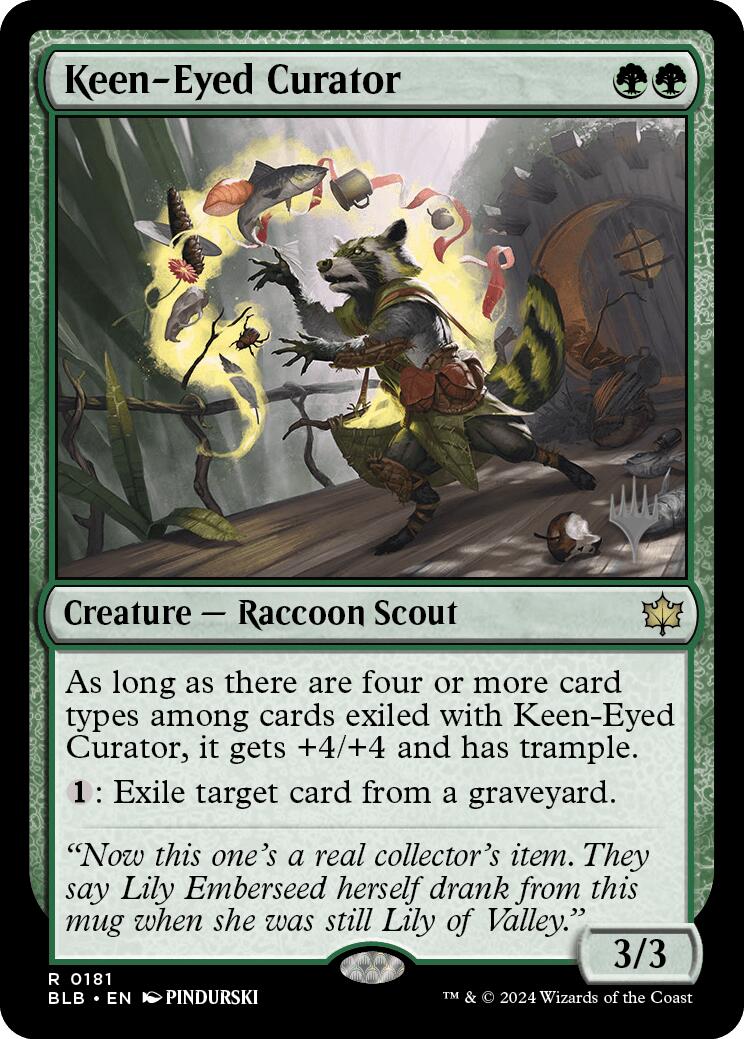 Keen-Eyed Curator (Promo Pack) [Bloomburrow Promos] | GnG Games
