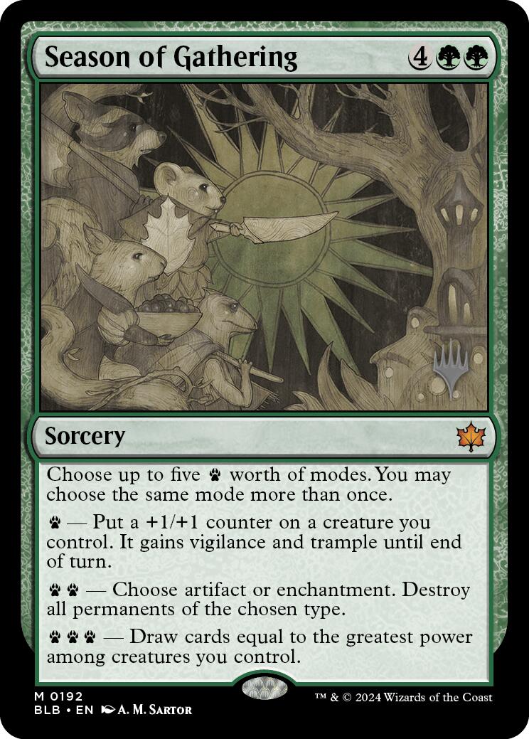 Season of Gathering (Promo Pack) [Bloomburrow Promos] | GnG Games