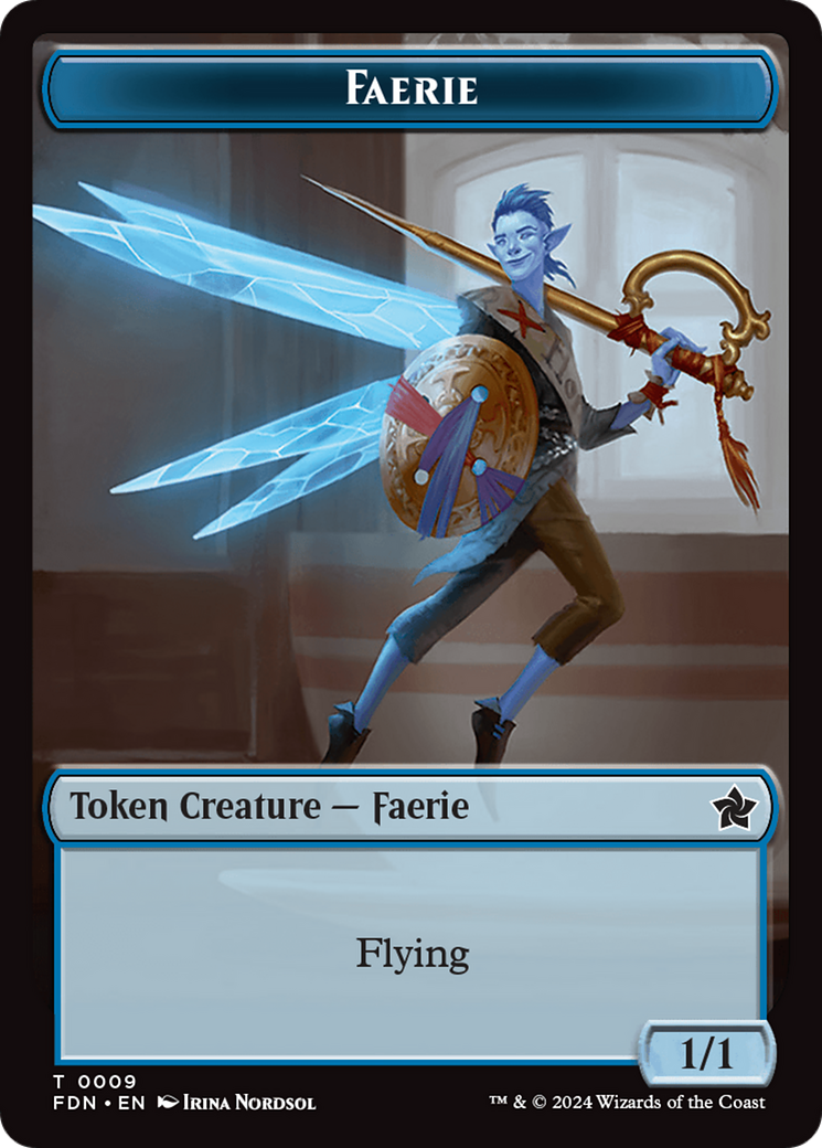 Soldier // Faerie Double-Sided Token [Foundations Tokens] | GnG Games