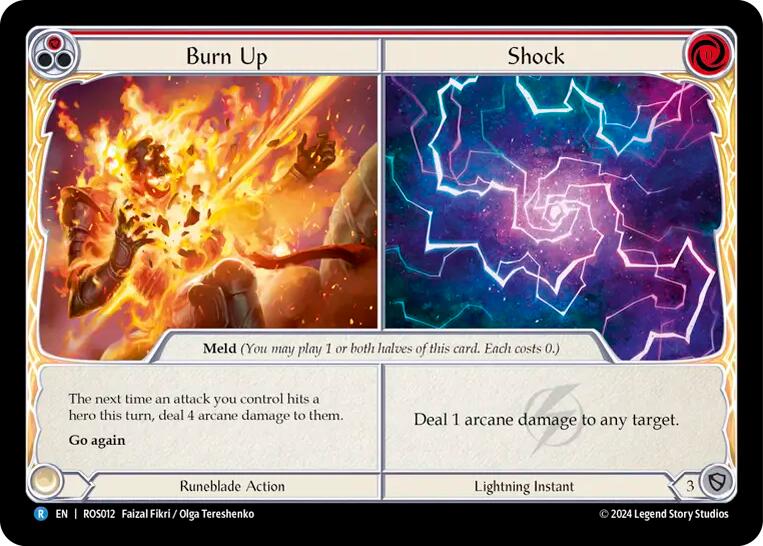 Burn Up // Shock [ROS012] (Rosetta)  Rainbow Foil | GnG Games