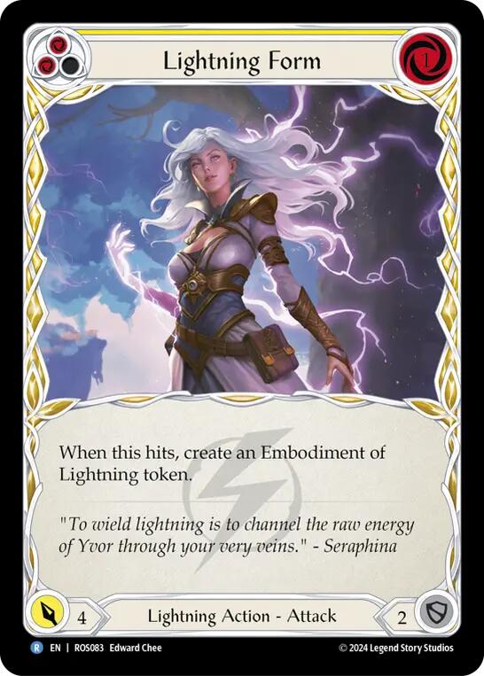 Lightning Form (Yellow) [ROS083] (Rosetta)  Rainbow Foil | GnG Games