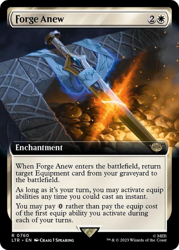 Forge Anew (Extended Art) (Surge Foil) [The Lord of the Rings: Tales of Middle-Earth] | GnG Games