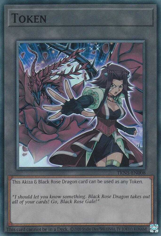 Token: Akiza & Black Rose Dragon [TKN5-EN008] Super Rare | GnG Games