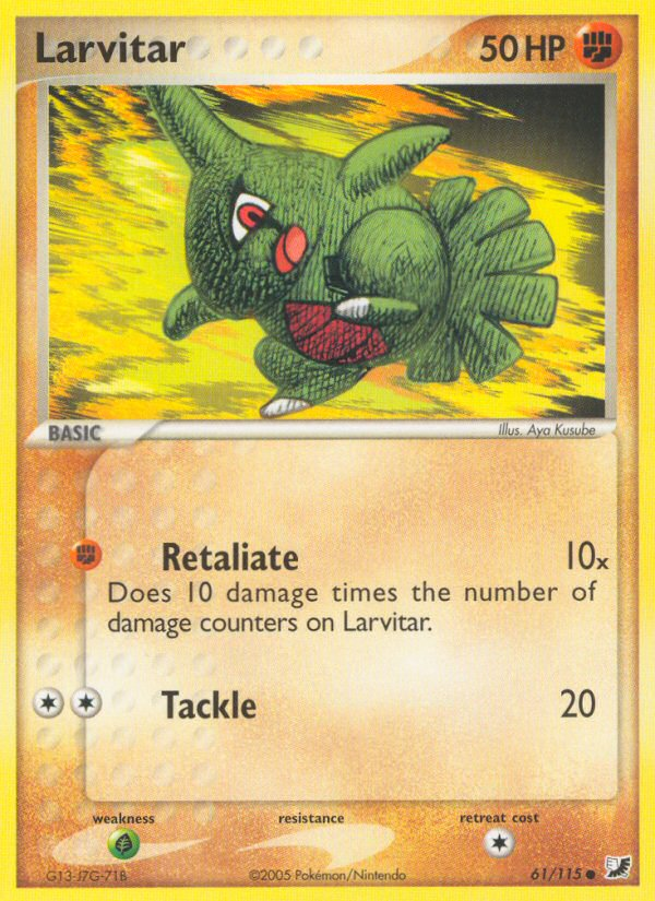 Larvitar (61/115) [EX: Unseen Forces] | GnG Games