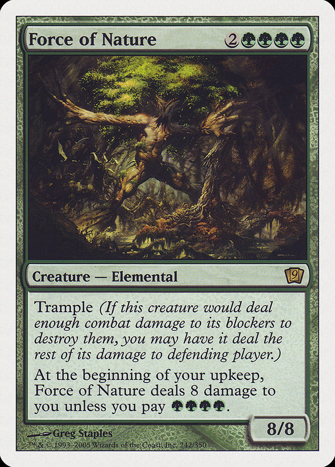 Force of Nature (9th Edition) [Oversize Cards] | GnG Games