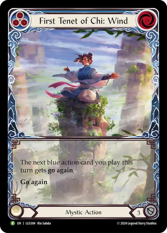 First Tenet of Chi: Wind [LGS304] (Promo)  Rainbow Foil | GnG Games