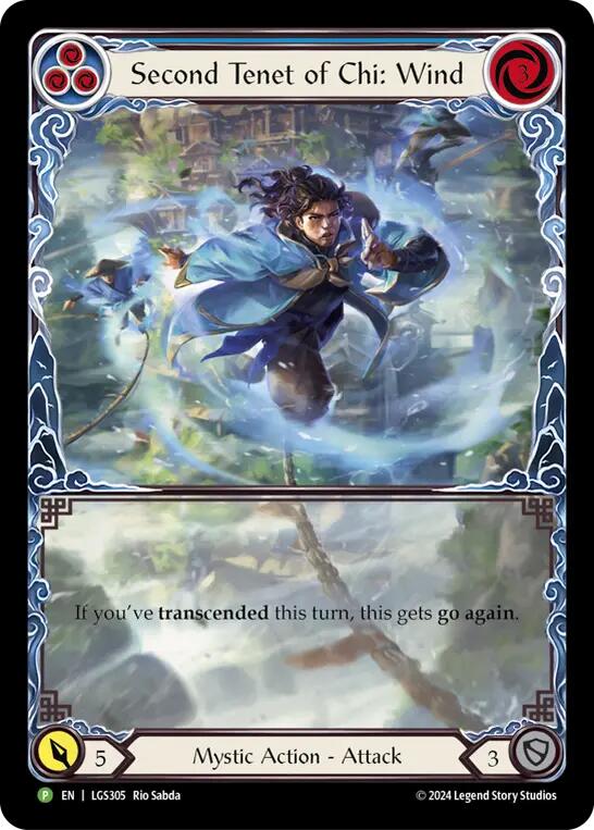 Second Tenet of Chi: Wind [LGS305] (Promo)  Rainbow Foil | GnG Games
